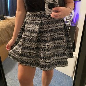 Incredible structured skirt with metallic detail